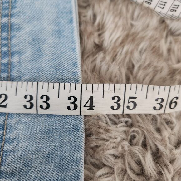 Free People Rowley Mini Dress Sunbleached Light Blue Denim Size XL - Picture 11 of 12